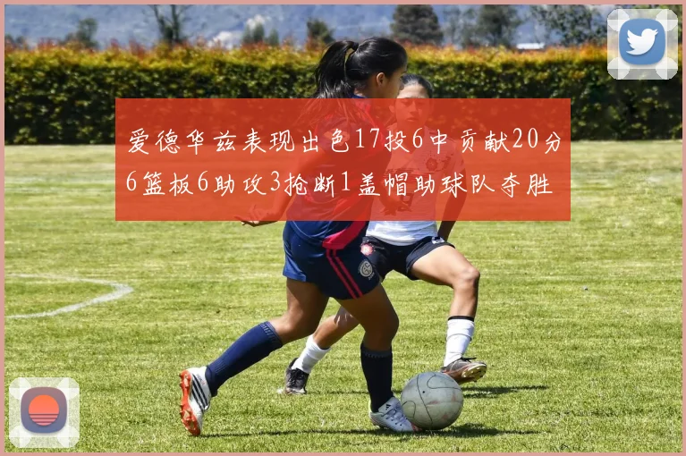 爱德华兹表现出色17投6中贡献20分6篮板6助攻3抢断1盖帽助球队夺胜